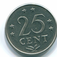 25 CENTS 1970 NETHERLANDS ANTILLES Nickel Colonial Coin #S11450.U.A - Netherlands Antilles