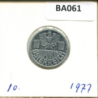 10 GROSCHEN 1977 ÖSTERREICH AUSTRIA Münze #BA061.D.A - Oesterreich