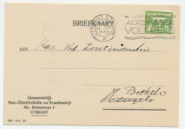 Firma Briefkaart Utrecht 1939 - Gas - Electriciteit -Trambedrijf - Zonder Classificatie