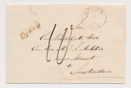 Hoorn - Amsterdam 1855 - Na Posttijd - ...-1852 Vorläufer