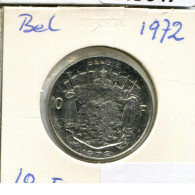 10 FRANCS 1972 DUTCH Text BÉLGICA BELGIUM Moneda #AU648.E.A - 10 Frank