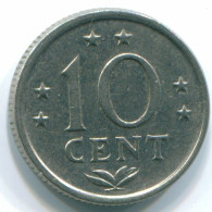 10 CENTS 1971 ANTILLES NÉERLANDAISES Nickel Colonial Pièce #S13443.F.A - Antilles Néerlandaises