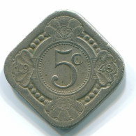 5 CENTS 1948 CURACAO NEERLANDÉS NETHERLANDS Nickel Colonial Moneda #S12390.E.A - Curacao