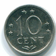10 CENTS 1971 ANTILLES NÉERLANDAISES Nickel Colonial Pièce #S13491.F.A - Antilles Néerlandaises