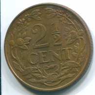 2 1/2 CENT 1965 CURACAO NÉERLANDAIS NETHERLANDS Bronze Colonial Pièce #S10217.F.A - Curacao