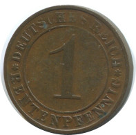 1 RENTENPFENNIG 1923 A DEUTSCHLAND Münze GERMANY #AE193.D.A - 1 Rentenpfennig & 1 Reichspfennig