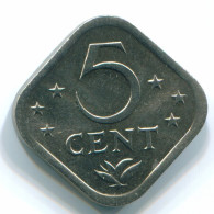 5 CENTS 1980 NIEDERLÄNDISCHE ANTILLEN Nickel Koloniale Münze #S12317.D.A - Antilles Néerlandaises