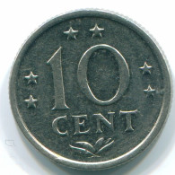 10 CENTS 1971 NETHERLANDS ANTILLES Nickel Colonial Coin #S13399.U.A - Antilles Néerlandaises
