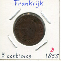 2 CENTIMES 1855 B FRANCE Pièce Napoleon III Imperator #AK991.F.A - 2 Centimes