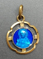 Pendentif Médaille Religieuse émaillée Début XXe "Sainte Thérèse De L'Enfant Jésus / Jésus-Christ" Religious Medal - Religion &  Esoterik