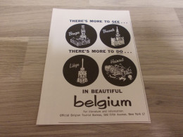 Reclame Advertentie Uit Oud Tijdschrift 1955 - There's More To See... There's More To Do ... In Beautiful Belgium - Advertising