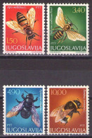 Yugoslavia 1978 -Fauna-Bees  - Mi 1728-1731 - MNH**VF - Nuovi