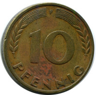 10 PFENNIG 1950 F WEST & UNIFIED GERMANY Coin #AZ457.U.A - 10 Pfennig