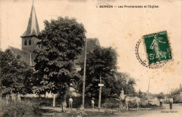 N°4288 W -cpa Bernon -les Promenades Et L'église- - Autres & Non Classés