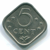 5 CENTS 1979 NETHERLANDS ANTILLES Nickel Colonial Coin #S12295.U.A - Antille Olandesi