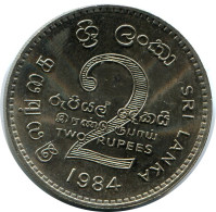 2 RUPEES 1984 SRI LANKA Coin #AZ224.U.A - Sri Lanka (Ceylon)