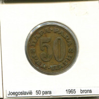 50 PARA 1965 YUGOSLAVIA Coin #AS601.U.A - Yougoslavie