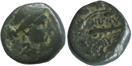LYDIA SARDES APOLLO WREATH CLUB Antike GRIECHISCHE Münze 2g/13mm GRIECHISCHE Münze #SAV1270.11.D.A - Griechische Münzen