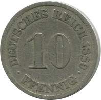 10 PFENNIG 1889 A GERMANY Coin #DE10452.5.U.A - 10 Pfennig