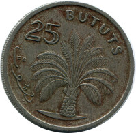 25 BUTUTS 1971 GAMBIA Coin #AP889.U.A - Gambia