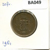20 FRANCS 1981 LUXEMBURG LUXEMBOURG Münze #BA049.D.A - Luxembourg