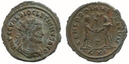 DIOCLETIAN ANTONINIANUS Cyzicus Γ/xxi AD306 Concord 2.9g/22mm #NNN1725.18.F.A - La Tetrarchía Y Constantino I El Magno (284 / 307)
