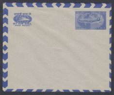 Inde India Mint Airmail Aerogramme, Aerogram, Aeroplane, Aircraft, Postal Stationery - Cartas & Documentos