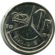 1 FRANC 1991 DUTCH Text BELGIEN BELGIUM Münze #AZ358.D.A - 1 Franc