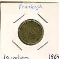 10 CENTIMES 1964 FRANCIA FRANCE Moneda #AM118.E.A - 10 Centimes