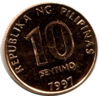 10 CENTIMO 1997 PHILIPPINES UNC Coin #M10059.U.A - Philippines
