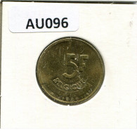 5 FRANCS 1988 Französisch Text BELGIEN BELGIUM Münze #AU096.D.A - 5 Francs