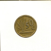 50 CENTS 1991 SÜDAFRIKA SOUTH AFRICA Münze #AT149.D.A - Afrique Du Sud