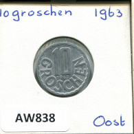 10 GROSCHEN 1963 AUSTRIA Coin #AW838.U.A - Oesterreich