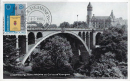 Luxembourg - Luxemburg - LE PONT ADOLPHE ET CAISSE D'ÉPARGNE  -  Edit. Landau , Luxembourg - Ponti