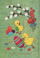 OSTERN HUHN EI Vintage Ansichtskarte Postkarte CPSM #PBO760.A - Easter