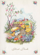 EASTER CHICKEN EGG Vintage Postcard CPSM #PBO681.A - Pâques