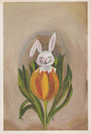 PASCUA CONEJO Vintage Tarjeta Postal CPSM #PBO442.A - Easter
