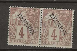 1891 MNH Réunion Yvert 19 Postfris** - Nuovi