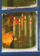 Happy New Year Christmas CANDLE Vintage Postcard CPSM #PAV822.A - Nouvel An
