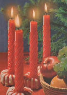 Happy New Year Christmas CANDLE Vintage Postcard CPSM #PAV897.A - Nouvel An