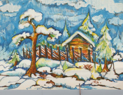 Bonne Année Noël Vintage Carte Postale CPSM #PAV740.A - Nouvel An