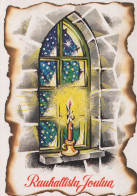 Happy New Year Christmas CANDLE Vintage Postcard CPSM #PAV617.A - Nouvel An