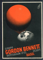 10856 Basel - Coupe Gordon Bennett - Wettliegen 25.09.1932 - TIMBRES Voir Affranchissement - Luftpost Ebrach - Montgolfières