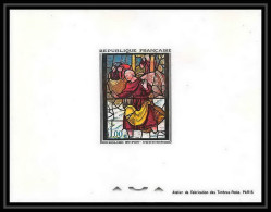 France - N°1377 Vitrail église Sainte Foy Conches Tableau (Painting) Cote 175 Epreuve De Luxe ( Deluxe Sheet) - Sonstige & Ohne Zuordnung