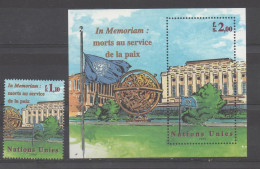 Nations Unies Genève  1999 Morts Au Service De La Paix XXX - Unused Stamps