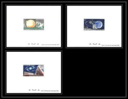 France - N°1360 / 1362 3 épreuve De Luxe (deluxe Proof) Télécommunications Espace Space Nancay Telstar Pleumeur-Bodou  - Europa