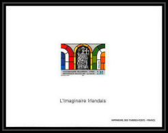 France - Bloc BF N°2993 Cote 125 Saint Patrick Irlande Irland église Church Non Dentelé ** MNH Imperf Deluxe Proof - Glasses & Stained-Glasses