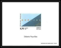 France - Bloc BF N°2987 Dibbets Horizon Pays Bas Netherlands Tableau Painting Non Dentelé **MNH Imperf Deluxe Proof - Modern