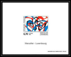 France - Bloc BF N°2986 Wercollier Luxembourg (luxemburg) Tableau Painting Non Dentelé ** MNH Imperf Deluxe Proof - Modern