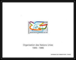 France - Bloc BF N°2975 Nations Unies Onu Uno United Nations Onu Uno Non Dentelé ** MNH Imperf Deluxe Proof - ONU